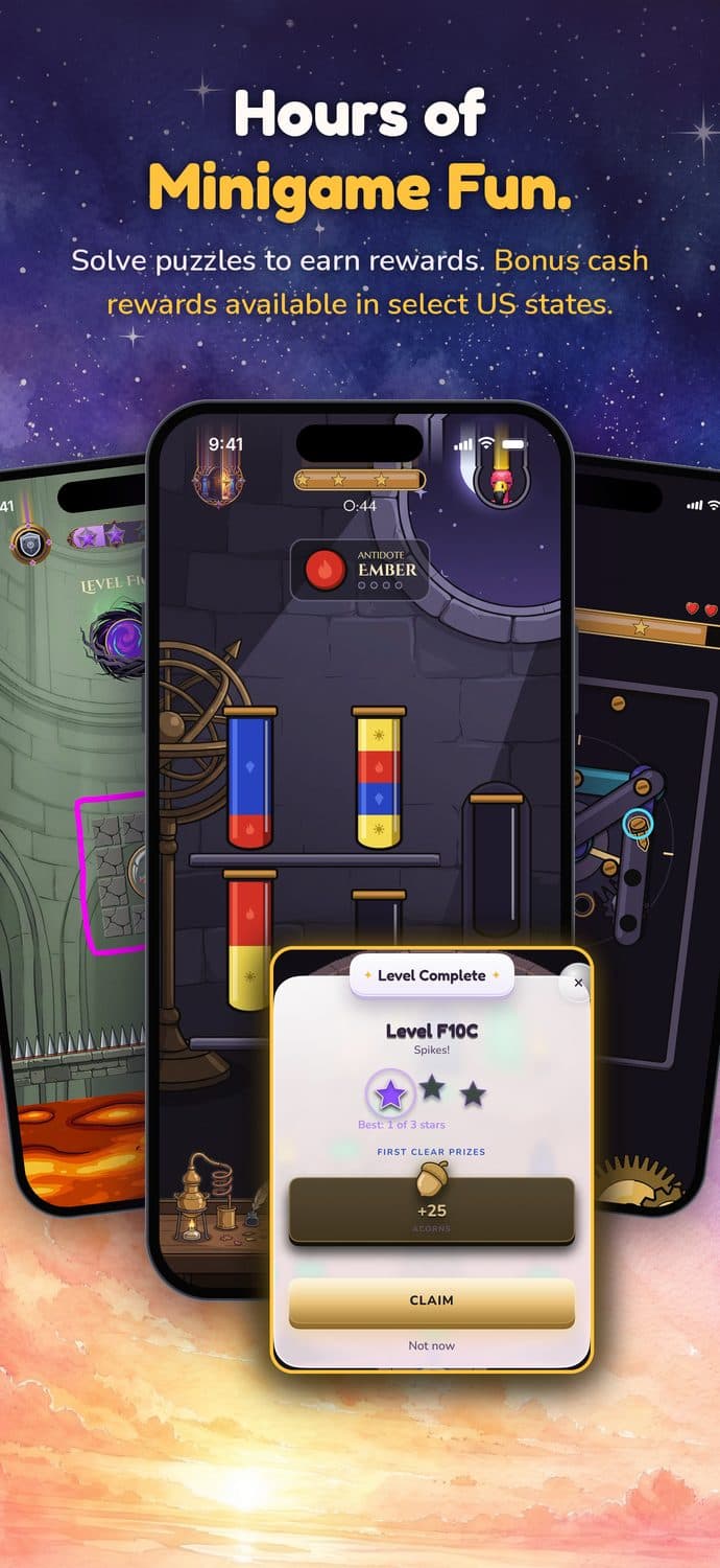 Minigame levels