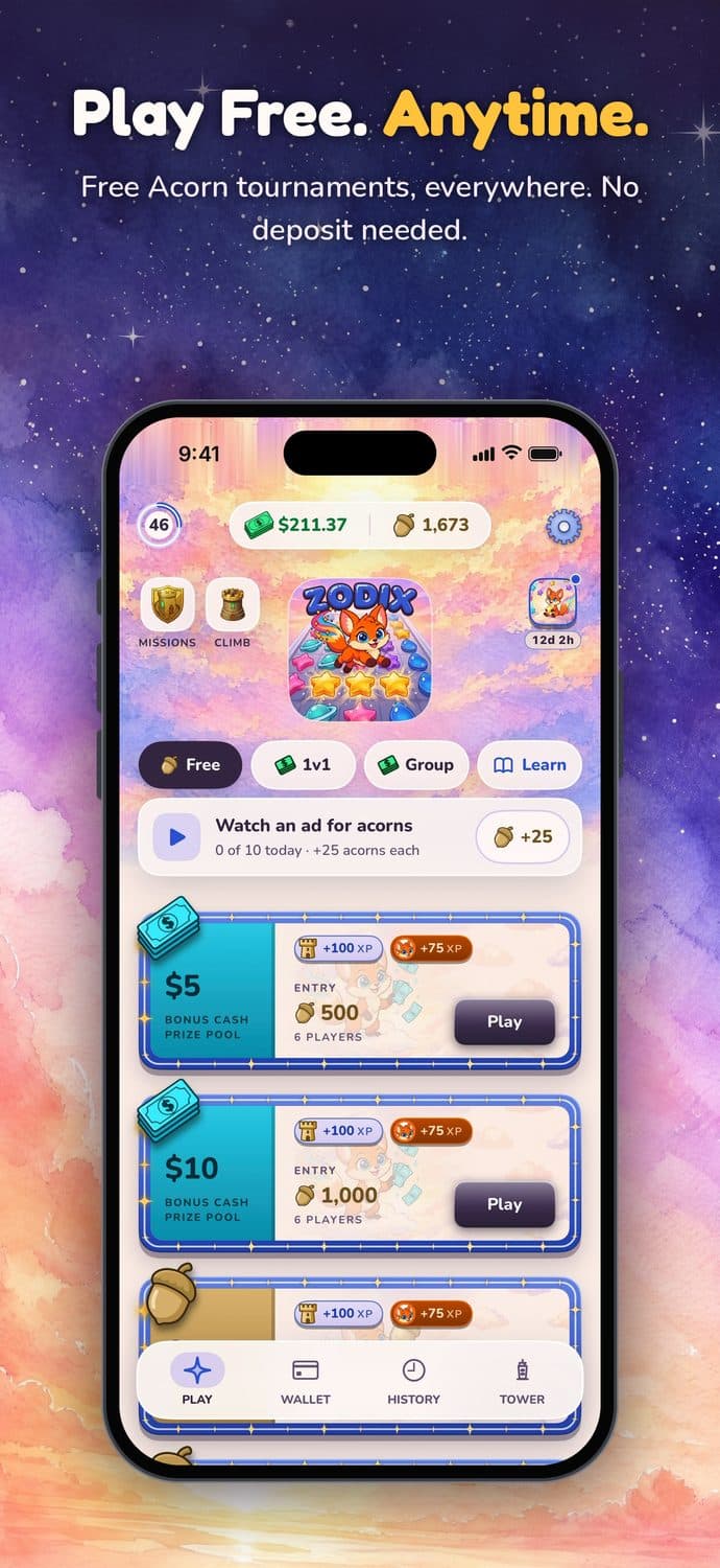 Play free, anytime